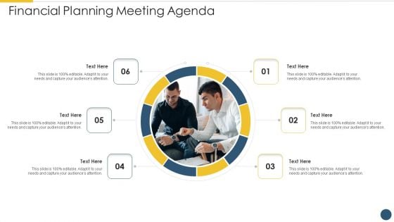 Financial Planning Meeting Agenda Clipart PDF