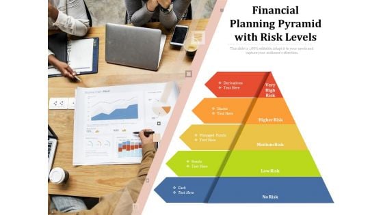 Financial Planning Pyramid With Risk Levels Ppt PowerPoint Presentation Inspiration Themes PDF