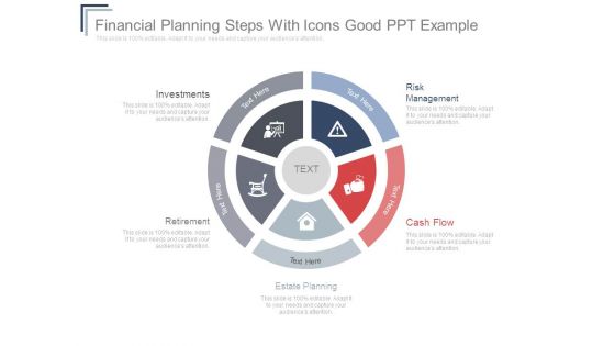 Financial Planning Steps With Icons Good Ppt Example