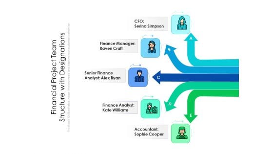 Financial Project Team Structure With Designations Ppt PowerPoint Presentation Show Summary PDF