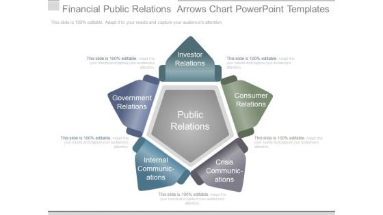 Financial Public Relations Arrows Chart Powerpoint Templates