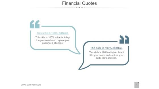Financial Quotes Ppt PowerPoint Presentation Slide Download
