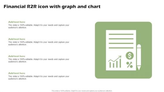 Financial R2R Icon With Graph And Chart Ppt PowerPoint Presentation Slides Design Inspiration PDF