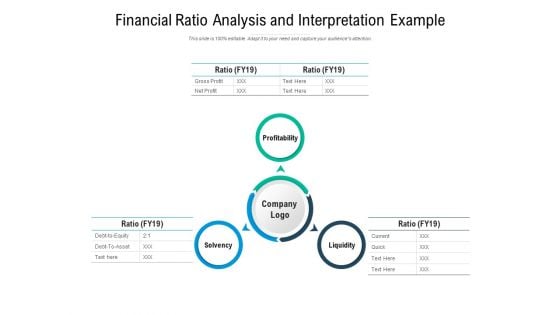 Financial Ratio Analysis And Interpretation Example Ppt PowerPoint Presentation Layouts Professional