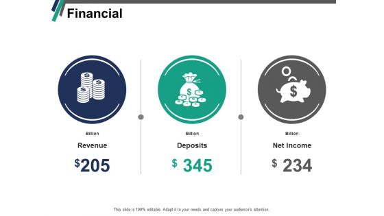 Financial Revenue Deposits Ppt PowerPoint Presentation File Slides