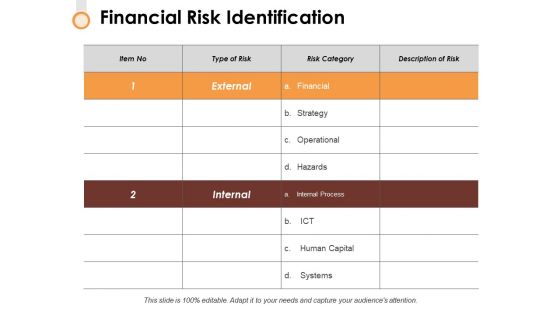 Financial Risk Identification Ppt PowerPoint Presentation Infographics Example
