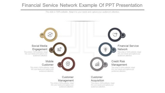 Financial Service Network Example Of Ppt Presentation