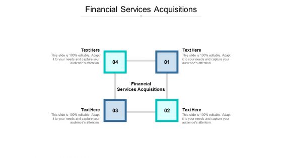 Financial Services Acquisitions Ppt PowerPoint Presentation Slides Sample Cpb Pdf