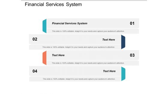 Financial Services System Ppt PowerPoint Presentation Infographics Show