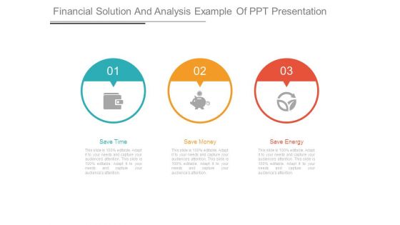 Financial Solution And Analysis Example Of Ppt Presentation