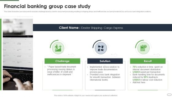 Financial Solutions Company Profile Financial Banking Group Case Study Diagrams PDF