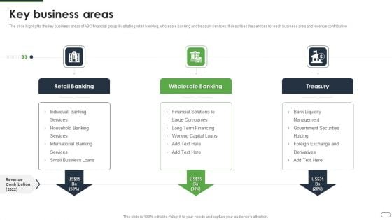 Financial Solutions Company Profile Key Business Areas Portrait PDF