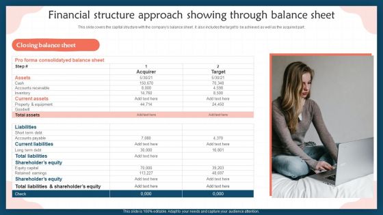 Financial Structure Approach Showing Through Balance Sheet Microsoft PDF