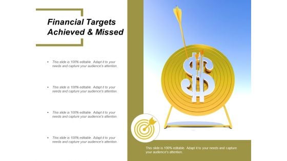 Financial Targets Achieved And Missed Ppt Powerpoint Presentation Layouts Grid