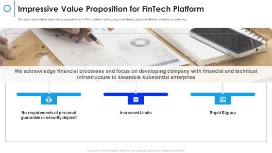 Financial Technology Firm Impressive Value Proposition For Fintech Platform Structure PDF