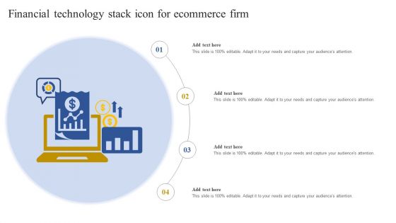 Financial Technology Stack Icon For Ecommerce Firm Microsoft PDF