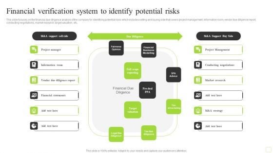 Financial Verification System To Identify Potential Risks Designs PDF