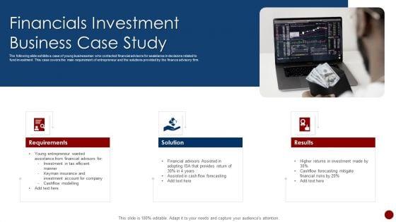 Financials Investment Business Case Study Formats PDF