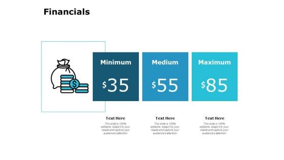 Financials Maximum Medium Ppt PowerPoint Presentation Pictures Files