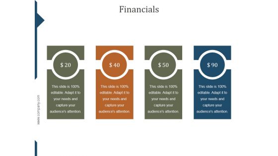 Financials Ppt PowerPoint Presentation Graphics