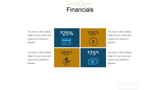 Financials Ppt PowerPoint Presentation Icon