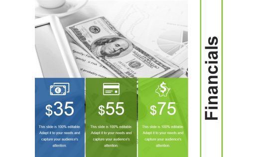 Financials Ppt PowerPoint Presentation Infographics Guidelines