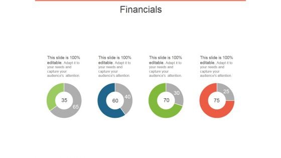 Financials Ppt PowerPoint Presentation Model Background