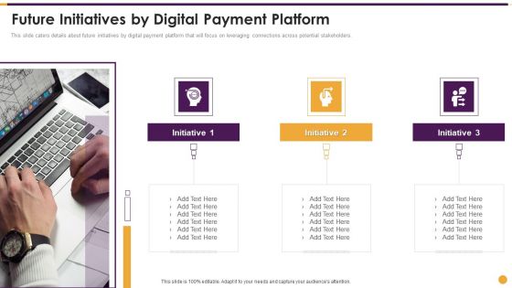 Financing Payment Processing Future Initiatives By Digital Payment Platform Diagrams PDF