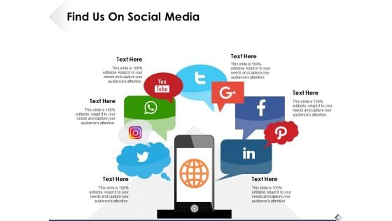 Find Us On Social Media Ppt PowerPoint Presentation Styles Images Find Us On Social Media Ppt PowerPoint Presentation Styles Images