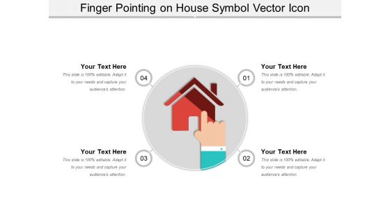 Finger Pointing On House Symbol Vector Icon Ppt PowerPoint Presentation File Icon PDF