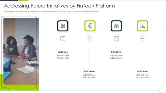 Fintech Solutions Company Venture Capitalist Funding Elevator Addressing Future Initiatives By Fintech Elements PDF