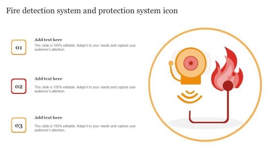 Fire Detection System And Protection System Icon Clipart PDF
