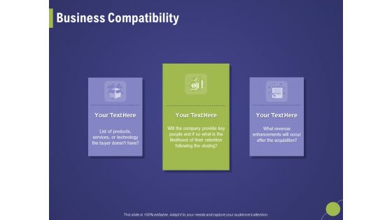 Firm Capability Assessment Business Compatibility Ppt Layouts Gallery PDF