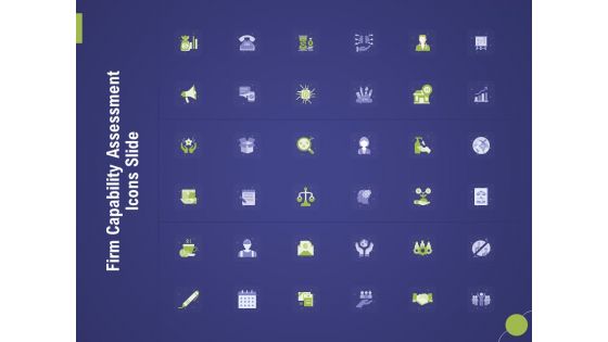Firm Capability Assessment Icons Slide Ppt Ideas Aids PDF
