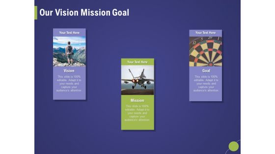 Firm Capability Assessment Our Vision Mission Goal Ppt Slides Templates PDF