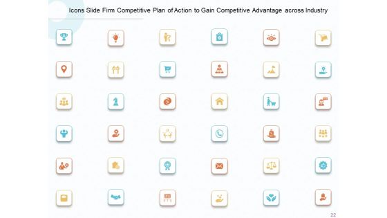 Firm Competitive Plan Of Action To Gain Competitive Advantage Across Industry Ppt PowerPoint Presentation Complete Deck With Slides
