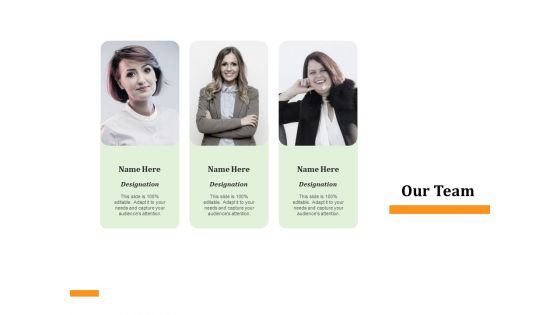 Firm Condition Assessment Our Team Ppt Ideas Picture PDF