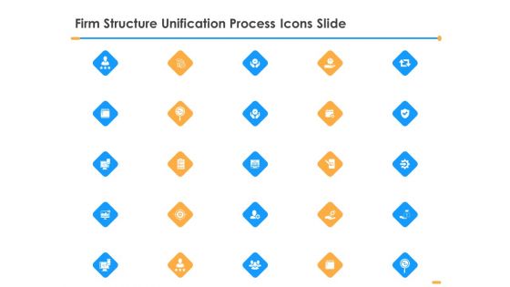 Firm Structure Unification Process Icons Slide Ppt Layouts Designs Download PDF