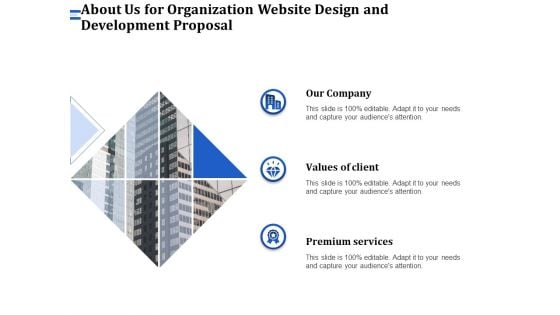 Firm Webpage Builder And Design About Us For Organization Website Design And Development Proposal Professional PDF