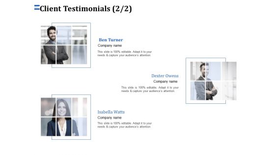 Firm Webpage Builder And Design Client Testimonials Marketing Ppt PowerPoint Presentation Show Ideas PDF