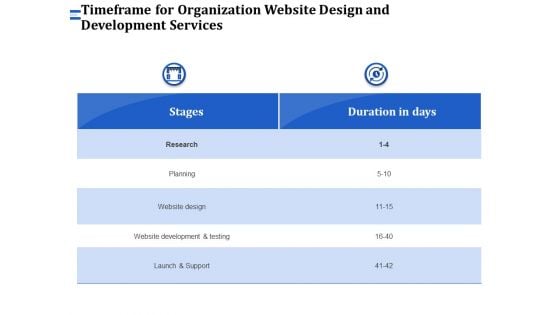 Firm Webpage Builder And Design Timeframe For Organization Website Design And Development Services Mockup PDF Firm Webpage Builder And Design Timeframe For Organization Website Design And Development Services Mockup PDF
