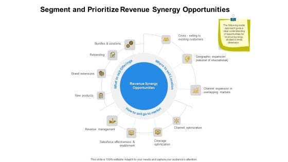 Firm Working Together Segment And Prioritize Revenue Synergy Opportunities Ppt Gallery Template PDF