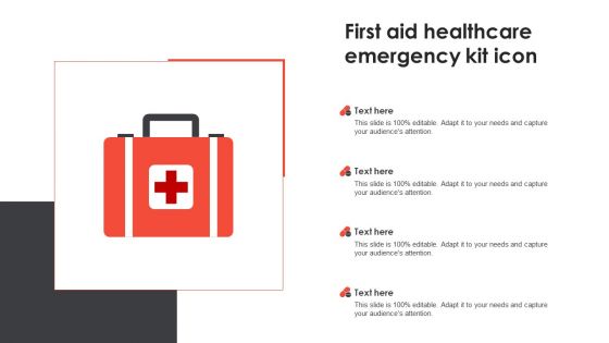 First Aid Healthcare Emergency Kit Icon Microsoft PDF