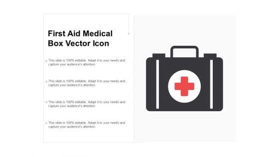 First Aid Medical Box Vector Icon Ppt Powerpoint Presentation Infographics Demonstration