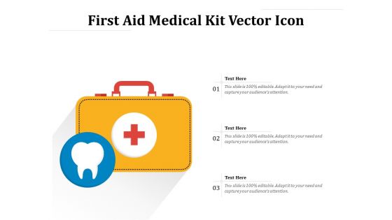 First Aid Medical Kit Vector Icon Ppt PowerPoint Presentation File Background Image PDF