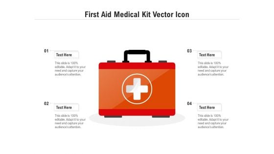 First Aid Medical Kit Vector Icon Ppt PowerPoint Presentation File Demonstration PDF