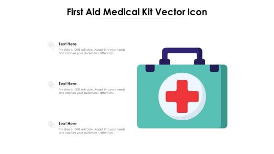 First Aid Medical Kit Vector Icon Ppt PowerPoint Presentation Layouts Layout Ideas PDF