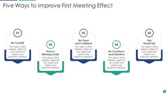 First Meeting Effect Ppt PowerPoint Presentation Complete With Slides