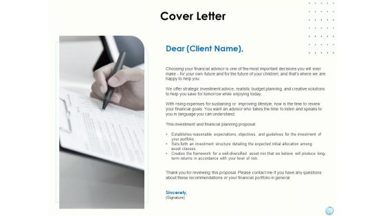 Fiscal Management Cover Letter Ppt Infographic Template Information PDF