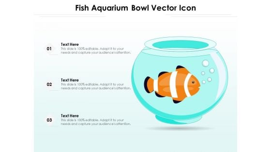 Fish Aquarium Bowl Vector Icon Ppt PowerPoint Presentation Professional Styles PDF